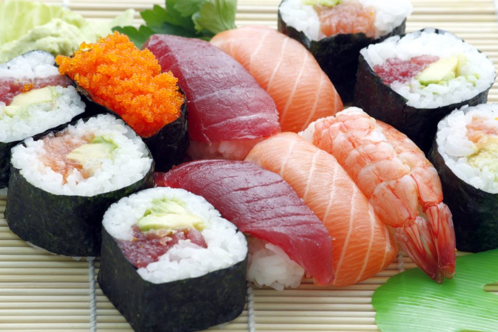 sushi and sashimi